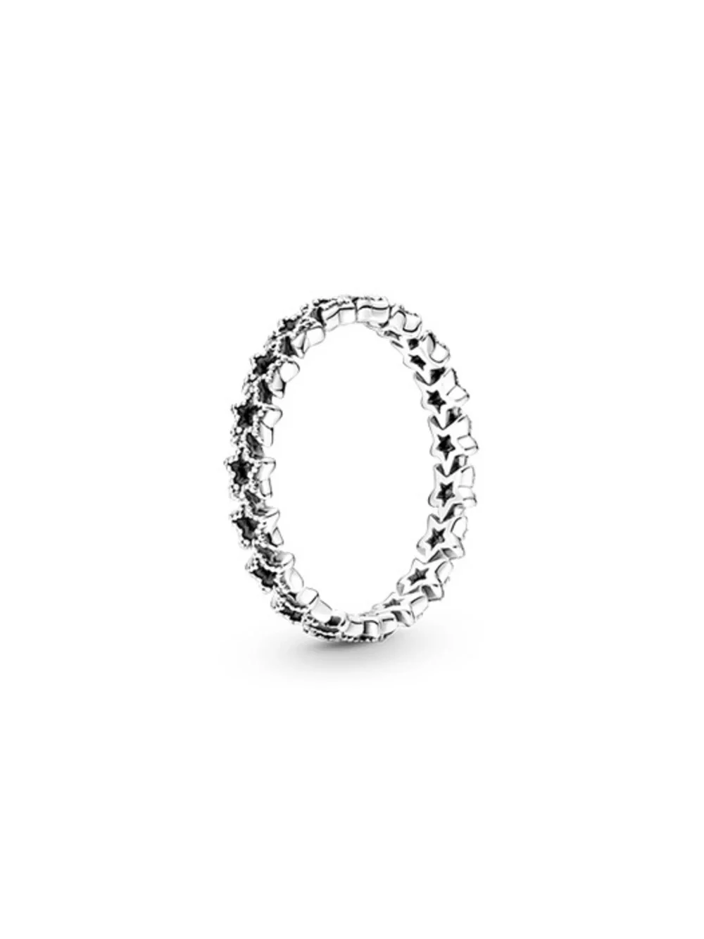 Pandora Band of Asymmetric Stars Ring in Sterling Silver 925 Size 9